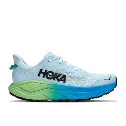Buty do biegania damskie Hoka One One Challenger 8. Niebieskie buty do biegania Hoka One One, bez wzorów, z materiału, bez zapięcia, do biegania. Za 953.00 zł.