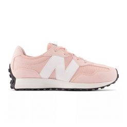 Buty New Balance GS327CGP różowe. Czerwone buty treningowe bez wzorów, z gumy, bez zapięcia. Za 542.17 zł.