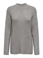 ONLY Sweter w kolorze szarym rozmiar: XS. Szare swetry ONLY, xs, bez wzorów, prążkowane, bez ramiączek. Za 57.06 zł.