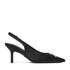 Szpilki Juicy Couture. Czarne szpilki Juicy Couture, bez wzorów, bez obcasa, na szpilce, bez zapięcia. Za 229.99 zł.