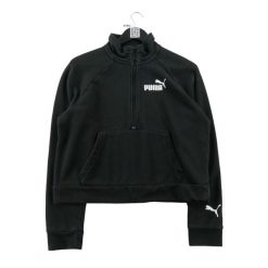 Bluza damska Demi-zip 589605-01. Czarne bluzy bez kaptura Puma, m, bez wzorów, z dresówki, bez kaptura, na fitness i siłownię. Za 116.16 zł.