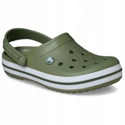 Chodaki Klapki Unisex Crocband 11016 Clog 38-39. Białe klapki Crocs, bez wzorów, z materiału, bez obcasa, bez zapięcia. Za 289.99 zł.