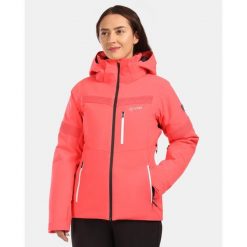 Damska kurtka narciarska Kilpi VALERA-W. Czerwone kurtki narciarskie Kilpi, na zimę, bez wzorów, bez kaptura, narciarskie. Za 920.99 zł.