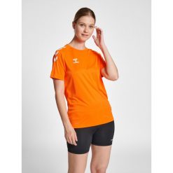 Koszulka damska Hummel Core Poly. Brązowe t-shirty sportowe Hummel, xs, bez wzorów, bez ramiączek, na fitness i siłownię. Za 118.50 zł.