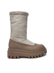 Calvin Klein Jeans Śniegowce Flatform Chelsea Boot Padded YW0YW01558 Beżowy. Brązowe śniegowce Calvin Klein Jeans, bez wzorów, z jeansu, bez zapięcia. Za 899.99 zł.