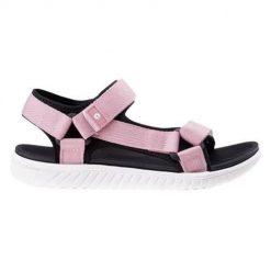 Buty do chodzenia damskie Hi-Tec Apodis. Czerwone buty trekkingowe Hi-tec, z materiału, bez zapięcia. Za 119.99 zł.