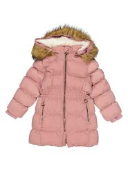 HULABALU Parka zimowa "Ylva" w kolorze jasnoróżowym rozmiar: 122/128. Różowe płaszcze HULABALU, na zimę, bez wzorów, bez kaptura. Za 149.66 zł.