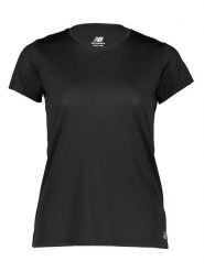 New Balance Koszulka "Core" w kolorze czarnym do biegania rozmiar: M. Czarne t-shirty sportowe New Balance, m, bez wzorów, z materiału, bez ramiączek, do biegania. Za 96.60 zł.