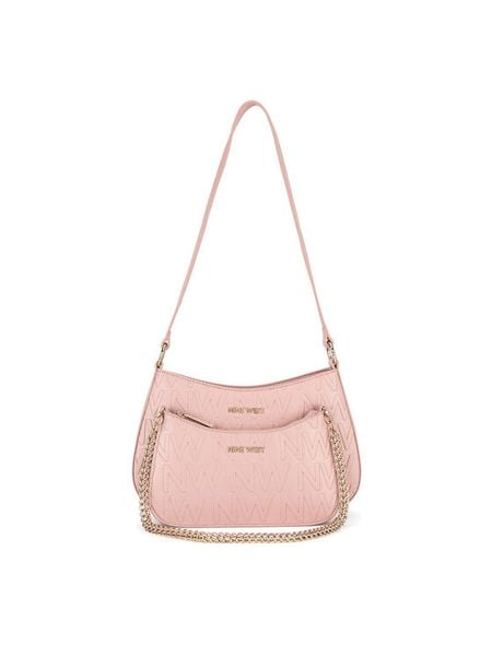 Nine West Torebka LX10045 Różowy. Czerwone torebki klasyczne Nine West, bez wzorów, z tworzywa sztucznego, bez dodatków. Za 249.99 zł.