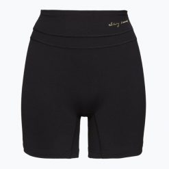Spodenki treningowe damskie Gymshark Whitney High Rise. Czarne szorty sportowe Gymshark, bez wzorów, na fitness i siłownię. Za 109.99 zł.