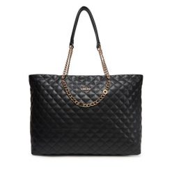 Torebka Liu Jo. Czarne shopper bag Liu Jo, bez wzorów, bez dodatków. Za 509.99 zł.