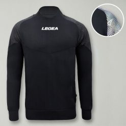 Kobieta Bieganie Kurtka Lekka z Kapturem Czarny-Czarny. Czarne kurtki do biegania LEGEA, xs, bez wzorów, z materiału, z kapturem, do biegania. Za 128.00 zł.