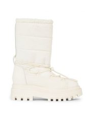 Calvin Klein Jeans Śniegowce Flatform Snow Boot Nylon Wn YW0YW01146 Biały. Białe śniegowce Calvin Klein Jeans, bez wzorów, z jeansu, bez zapięcia. Za 799.99 zł.