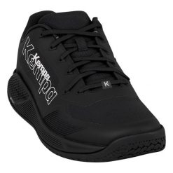 Buty halowe Kempa Kourtfly Three. Czarne buty treningowe Kempa, bez wzorów, z materiału, bez zapięcia, na fitness i siłownię. Za 301.00 zł.