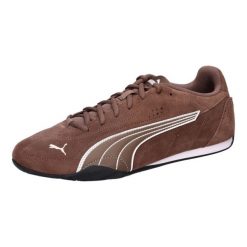 Buty sportowe Puma 402681-05 dla kobiet. Brązowe buty treningowe Puma, bez wzorów, z materiału, bez zapięcia. Za 306.00 zł.