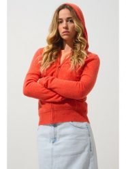 AUTHENTIC CASHMERE Kaszmirowy kardigan "Colombis" w kolorze pomarańczowym rozmiar: L. Pomarańczowe swetry AUTHENTIC CASHMERE, l, bez wzorów, z kaszmiru, bez ramiączek. Za 413.99 zł.