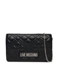 LOVE MOSCHINO Torebka JC4248PP0MLA000B Czarny. Czarne kopertówki Love Moschino, bez wzorów, ze skóry, wizytowe, bez dodatków. Za 669.99 zł.