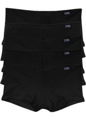 Figi panty (5 par). Czarne figi bonprix, z aplikacjami. Za 54.99 zł.