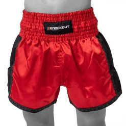 Knockout Szorty. Czerwone szorty KNOCKOUT, bez wzorów, młodzieżowe. Za 108.11 zł.