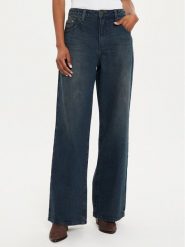 One Teaspoon Jeansy 26419 Niebieski Wide Leg. Niebieskie jeansy One Teaspoon, bez wzorów, z bawełny. Za 349.99 zł.