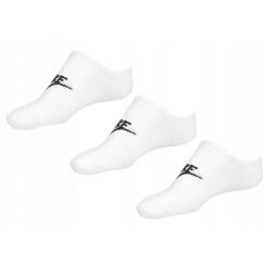 Skarpety Nike NK Nsw Everyday Essentials NS, 3 pary, niskie, białe. Białe skarpetki Nike, bez wzorów, z poliesteru. Za 76.99 zł.