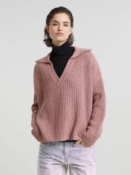 G-Star Sweter w kolorze jasnoróżowym rozmiar: S. Różowe swetry G-Star, s, bez wzorów, z wełny, retro, bez ramiączek. Za 254.74 zł.