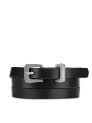 Gino Rossi Pasek Damski BLYL24003-3 SVL Czarny. Czarne paski Gino Rossi, bez wzorów, ze skóry. Za 99.99 zł.