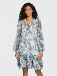 Guess Sukienka codzienna W3RK01 WDW52 Niebieski Regular Fit. Niebieskie sukienki Guess, na co dzień, m, z aplikacjami, z syntetyku, bez kołnierzyka, bez ramiączek, proste. Za 619.99 zł.