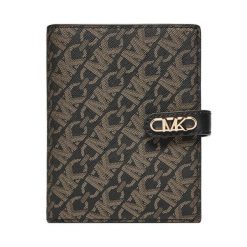 Duży Portfel Damski MICHAEL Michael Kors. Czarne portfele MICHAEL Michael Kors, bez wzorów. Za 419.99 zł.
