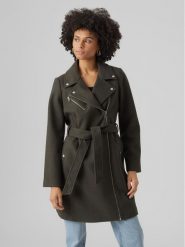 Vero Moda Płaszcz przejściowy 10289973 Szary Regular Fit. Szare płaszcze Vero Moda, m, bez wzorów, z syntetyku, bez kaptura. Za 179.99 zł.