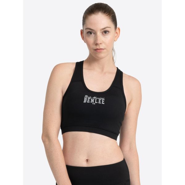 Biustonosz dla kobiet Benlee Kembley. Czarne biustonosze sportowe BENLEE, bez wzorów, do biegania. Za 203.50 zł.