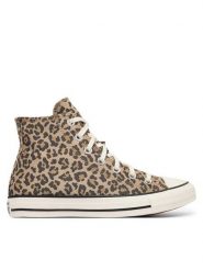 Converse Trampki Chuck Taylor All Star Leopard Jacquard A19181C Beżowy. Brązowe trampki Converse, bez wzorów, z materiału, retro, bez zapięcia. Za 419.99 zł.