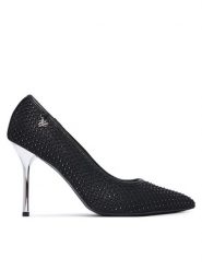 KARL LAGERFELD Szpilki Sarabande KL30977 Czarny. Czarne szpilki KARL LAGERFELD, bez wzorów, z materiału, bez obcasa, na szpilce, bez zapięcia. Za 879.99 zł.