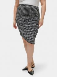 Vero Moda Curve Spódnica ołówkowa Bena 10301999 Czarny Regular Fit. Czarne spódnice Vero Moda Curve, bez wzorów, z syntetyku, ołówkowe. Za 79.99 zł.
