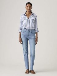 Levi's Dżinsy "724" - Slim fit - w kolorze niebieskim rozmiar: W30/L32. Niebieskie jeansy Levi's, l, z aplikacjami, ze skóry, klasyczne, z podwyższonym stanem. Za 242.75 zł.