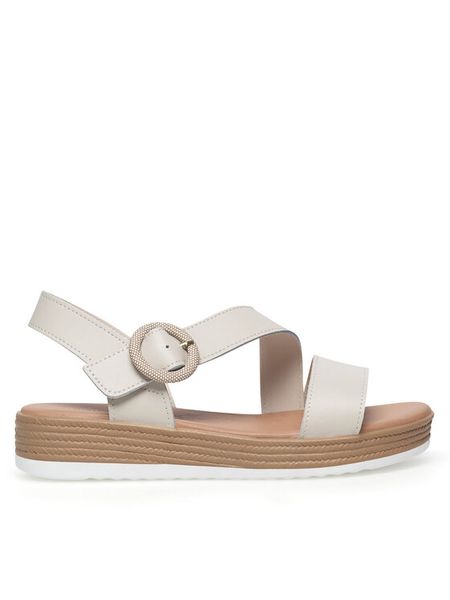 Lasocki Sandały WFA2719-3Z Beżowy. Brązowe sandały Lasocki, bez wzorów, ze skóry, bez obcasa, na płaskiej podeszwie, bez zapięcia. Za 99.99 zł.