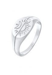 Elli Damski sygnet Słońce Księżyc Astro Boho Trend Blogger w srebrze 925 Sterling Silver Pierścionki 1 ct. Szare pierścionki Elli, srebrne. Za 293.99 zł.