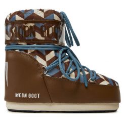 Śniegowce Moon Boot. Brązowe śniegowce Moon Boot, bez wzorów, bez zapięcia. Za 769.99 zł.