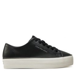 Tenisówki Calvin Klein Jeans. Czarne trampki Calvin Klein Jeans, bez wzorów, z jeansu, bez zapięcia. Za 289.99 zł.