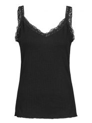 Fresh Made Top w kolorze czarnym rozmiar: XS. Czarne topy Fresh Made, xs, bez wzorów, z koronki, bez kołnierzyka, bez ramiączek. Za 30.78 zł.