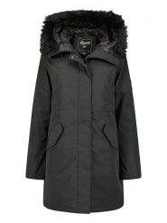 Geographical Norway Parka "Basiline" w kolorze czarnym rozmiar: S. Czarne płaszcze Geographical Norway, s, bez wzorów, bez kaptura. Za 202.98 zł.