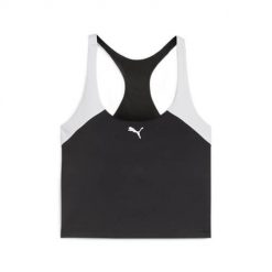 Koszulka sportowa damska Puma 52482901. Czarne t-shirty sportowe Puma, l, bez wzorów, bez ramiączek. Za 242.00 zł.