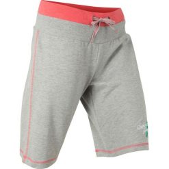 Szorty dresowe bonprix jasnoszary - jasnoróżowy melanż. Szare szorty sportowe bonprix, bez wzorów, z dresówki. Za 37.99 zł.