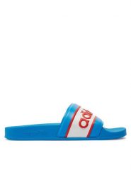 Adidas Klapki Adilette ID5798 Niebieski. Niebieskie klapki adidas, bez wzorów, z tworzywa sztucznego, sportowe, bez obcasa, bez zapięcia. Za 149.99 zł.