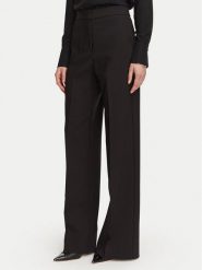 Rinascimento Spodnie palazzo CFC0130151003 Czarny Wide Leg. Czarne spodnie materiałowe Rinascimento, bez wzorów, z materiału. Za 574.99 zł.