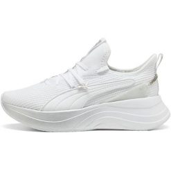 Buty sportowe damskie Puma Softride Sabrina Polished Chrome Pum. Czarne buty treningowe Puma, bez wzorów, z materiału, bez zapięcia, na fitness i siłownię. Za 490.00 zł.