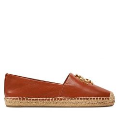Espadryle Tory Burch. Brązowe espadryle Tory Burch, bez wzorów, bez obcasa. Za 999.99 zł.