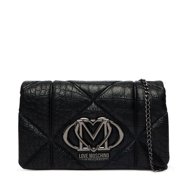 Torebka LOVE MOSCHINO. Czarne kopertówki Love Moschino, bez wzorów, wizytowe, bez dodatków. Za 566.99 zł.