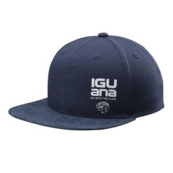 Czapka Z Daszkiem Z Logo Yuka. Niebieskie czapki z daszkiem IGUANA, bez wzorów, z bawełny. Za 87.99 zł.
