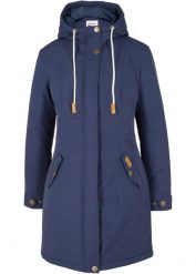 Płaszcz outdoorowy. Brązowe płaszcze bonprix, bez wzorów, z kapturem. Za 249.99 zł.
